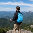 thumbnail image 4 of Unique Bargains 1 Set Packable Backpack Durable Hiking Backpack Sky Blue, 4 of 5