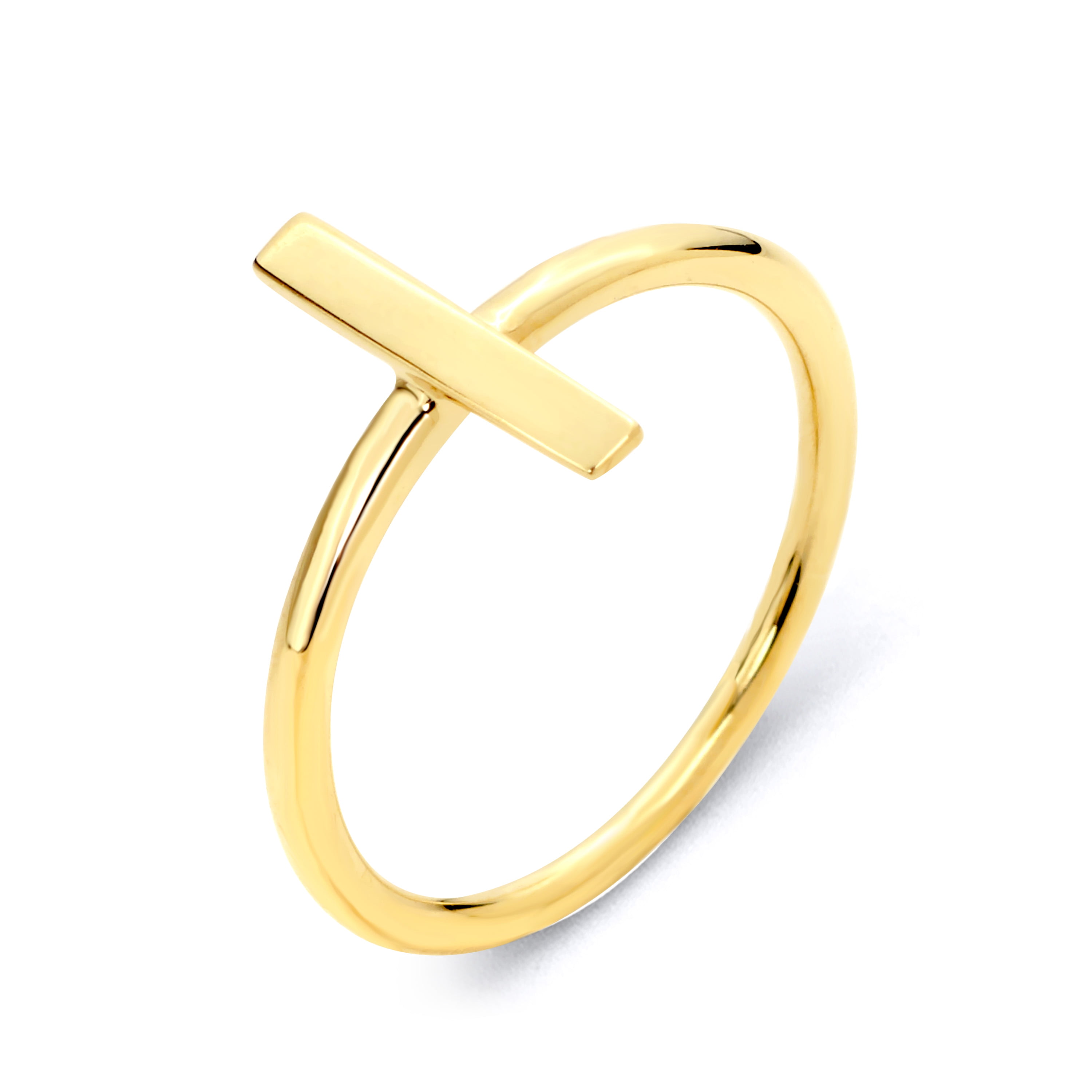 Dainty 10k Yellow Gold Stackable Thin Rope Ring 