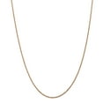 thumbnail image 1 of 14K Rose Gold 1.5mm Diamond Cut Rope Chain 18 Inch, 1 of 5