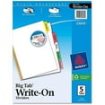 thumbnail image 6 of Avery Big Tab Write & Erase Dividers, Assorted Colors, 5 Tabs/Divider (23076), 6 of 8