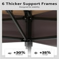 thumbnail image 3 of Ataucjin 13x13  Gazebo, Outdoor Canopy Tent with Mosquito Net, Height Adjustable Canopy Gazebo, Large Shade Tent for Camping, Lawn, Backyard, Garden, Patio, 3 of 8