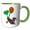 Green/White, variant on 3drose, Funny Cute Tree Frog Playing Basketball Slam Dunk Sports Cartoon, 15oz Mug