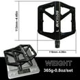 thumbnail image 7 of BUCKLOS MTB Pedals Mountain Bike Pedals Platform 9/16” Lightweight Non-Slip Cycling Double DU Sealed Bearing Flat Pedals with 16 Anti-Skid Pins, 7 of 7