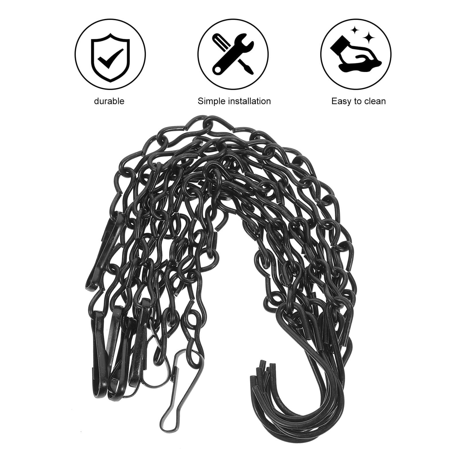 NICEXMAS 10pcs Hanging Basket Chains Heavy Duty Flowerpot Chain