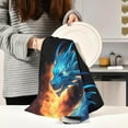 thumbnail image 6 of SKYSONIC Blue Dragon Kitchen Towels, 18 x 28 Inch Super Soft and Absorbent Dish Cloths for Washing Dishes, 1 PCS Reusable Multi-Purpose Microfiber Hand Towels for Kitchen, 6 of 7