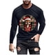 thumbnail image 2 of Amzcrzy - Sudadera Para Hombre, Estilo Casual, Con Estampado Navideño, Deportiva, De Manga Larga Y Cuello Redondo, Color Azul Marino, Talla 3Xl, 2 of 5