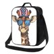 thumbnail image 1 of Disketp American Giraffe Style Bolsa Térmica Estampada para Almuerzo, Lonchera para Hombres y Mujeres Adultos, 1 of 7