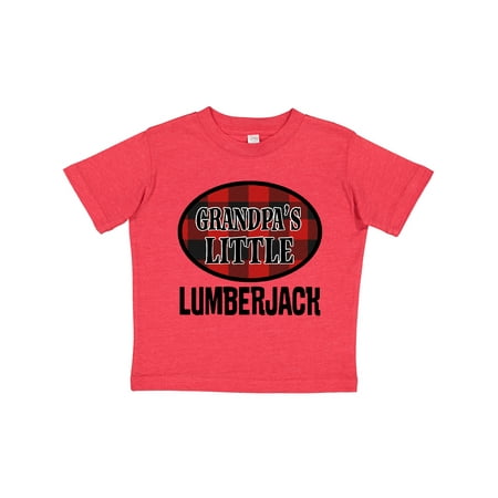 

Inktastic Grandpa Little Lumberjack Gift Toddler Boy Girl T-Shirt