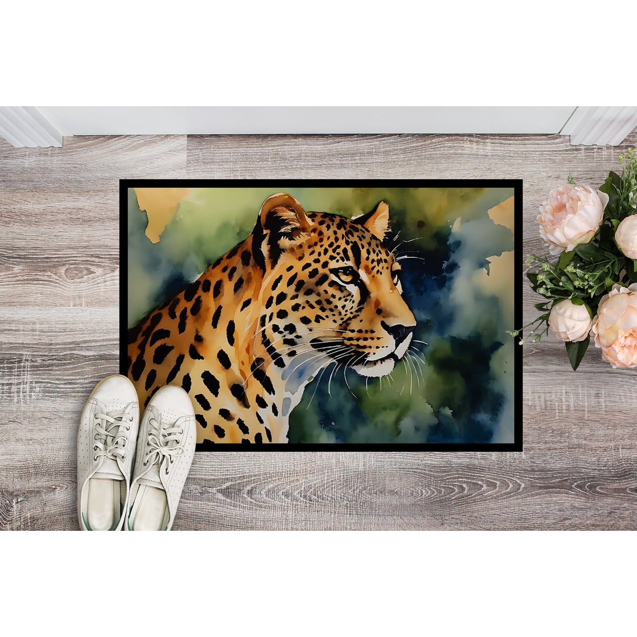 Leopard Doormat 27 in x 18 in
