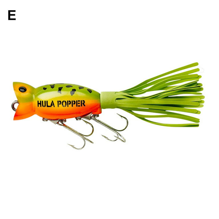 Popper Fishing Lure Skirt Design With Treble Hook - 2in 11g Pike Wobbler  Jig Topwater Floating Artificial Hard Bait Carp Trout Sea Fishing Tackle  (1PC) 
