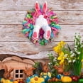 thumbnail image 3 of Easter Bunny Wreath for Front Door, 2026 Upgraded Bunny Butt Garland, Spring Rabbit Wreath Decor for Wall, Porch & Home(XX), 3 of 6