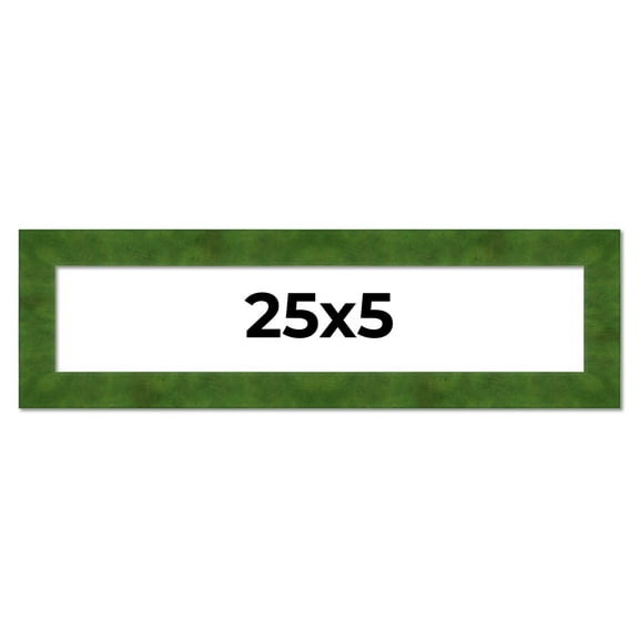 25x5 Frame Green Burl Solid Wood Picture Frame | 1.75 Inches Moulding Width | Interior Frame Depth