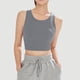 thumbnail image 2 of Mujeres de Color Sólido Cuatro Filas Ajustable Inalámbrico Sujetador Doble Hombro Estilo a Prueba de Choques Yoga Deportes Sujetadores para Mujeres, 2 of 6