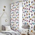 thumbnail image 5 of Blackout Kids Curtains,Monster Cartoon Truck White Pattern Children's Insulated Curtains Set Of 2,Bedroom Essentials,Toddler Room Decor 52"x84", 5 of 5