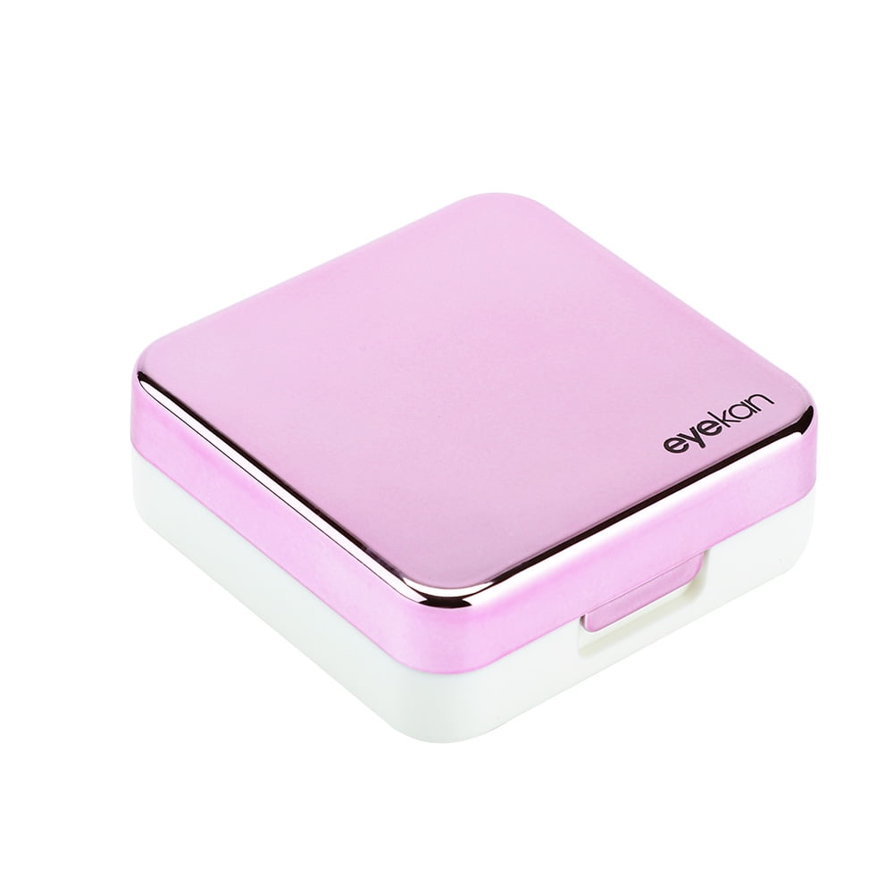 HERCHR Reflective Cover Contact Lens Case Set Cute Lovely Travel Kit