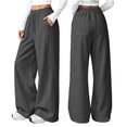 thumbnail image 5 of Diufon Womens Baggy Sweatpants High Waisted Straight Leg Joggers with Pockets Drawstring Sweat Pants for Workout & Sport, 5 of 8