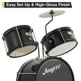 thumbnail image 6 of Studyset Drum Set for Beginners,1 Wood/Metal AD-100 Three Drums Set,Beginner Set Includes Bass,2 Toms,Cymbal,Sticks,Bass Pedal and Stool,Percussion Musical Instrument Birthday Playsetl(3-Piece), 6 of 7