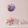 thumbnail image 3 of ATEDEANEI 12" Wall Clock Battery Operated Silent Non Ticking Golden Retriever Dog Flower Multicolor, 3 of 5
