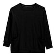 thumbnail image 1 of COM1950s Chemises pour Filles, 6-13 Ans, Manches Longues, Col Rond, avec Poches, 1 of 9