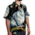 thumbnail image 2 of Tmall Men's Printed Casual Button Down Short Sleeve Beach Shirts, 2 of 6