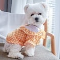 thumbnail image 3 of Cheers.US Polyester Grid Dog Shirts for Dog Clothes Carrot Pattern Design Puppy T-Shirts Cat Tee Breathable Four Legs Dog Clothes, 3 of 7