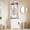 White Brown, variant on Farmhouse Narrow Coat Rack with Shoe Storage, 23.6" Small Hall Tree with Bench, Entryway Coat Rack with 5 Hooks, 2 Cubbies & 1 Barn Door Cabinet for Entryway, Hallway, Mudroom, White/Brown