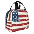 thumbnail image 2 of Sikiie Vintage American Flag Lunch Bag for Women & Men Adult Insulated Lunch Box, Food Lunch Containers Lunch Tote Bags for Work, Travel, Outdoor, 2 of 8