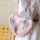 thumbnail image 5 of 2094 Uniforme Japonés JK PVC Transparente + PU Lolita Bolso Dolor Amor en Forma Corazón Bolso Hombro Lindo para Niña (rosa) Rosa, 5 of 9