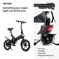 thumbnail image 3 of Jetson Haze Foldable Electric Bike with Twist Throttle, Pedal Assist and 16" Tires, Black, 3 of 8
