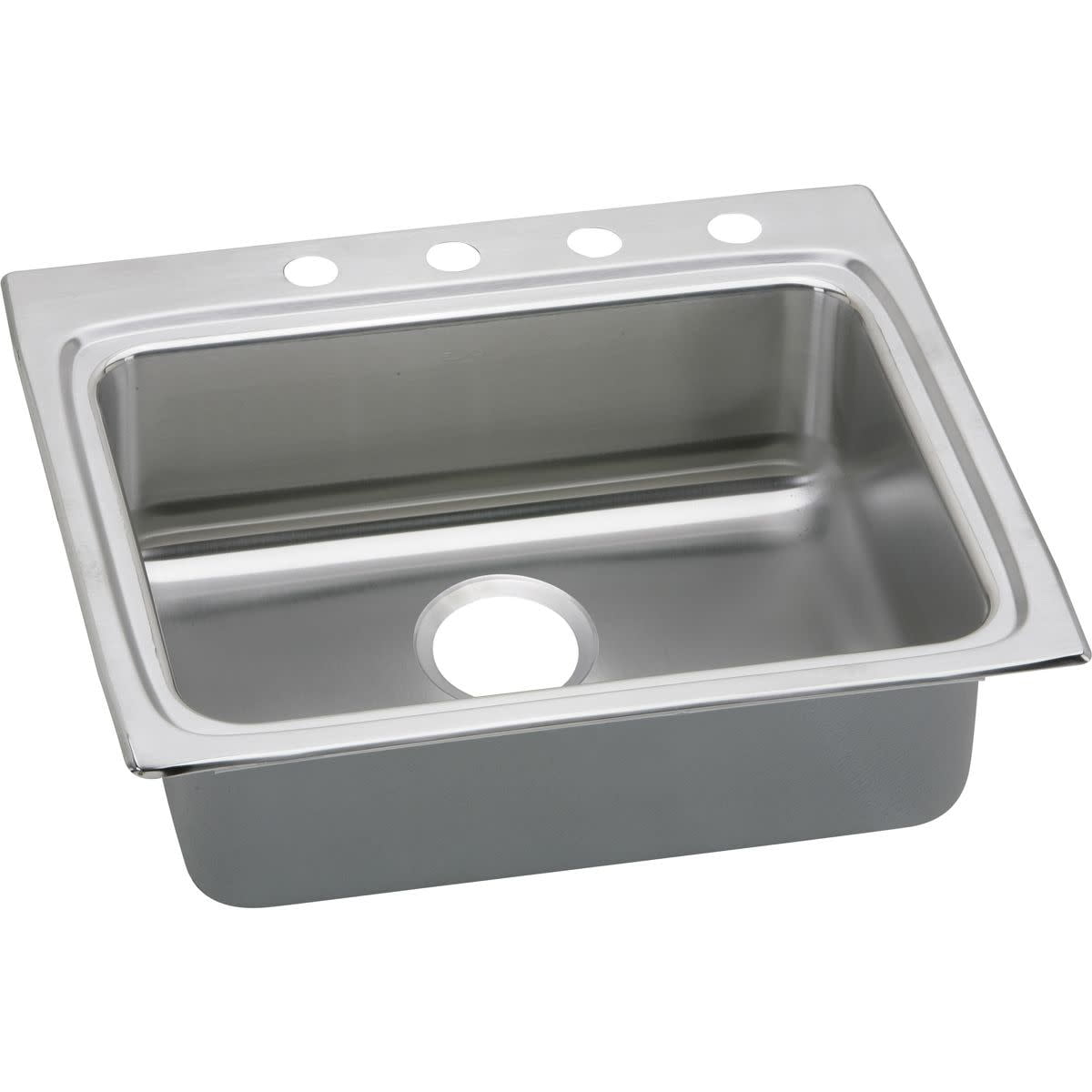 Elkay Lrad252265 Gourmet 25 Single Basin Drop In Stainless Steel Kitchen Sink