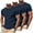 Navy-82, variant on LIBRCLO 3-Pack Mens T Shirts Big and Tall Workout Shirts for Lightweight Breathable Short Sleeve Crewneck Tees, Running Gym Athletic, Green 3XL