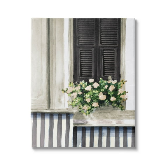 Stupell Industries Window Flower Bouquet Painting Gallery Wrapped Canvas Print Wall Art, Design by Lanie Loreth