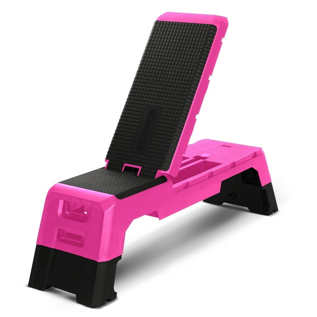 HolaHatha Multifunctional Fitness Aerobic Deck with Storage Compartment