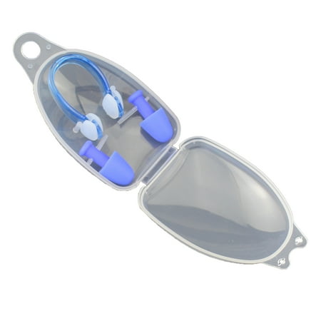 

Boc 1 Set Portable Ear Plugs Waterproof Comfortable Flexible Nose Clip Earplugs Set for Swimming