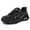 All Black, variant on Stepedia Womens Sneakers Air Cushion Rhinestone Shoes Glitter Breathable Mesh Tennis Walking Shoes