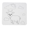 thumbnail image 1 of DIY Predrawn  Animal Outline Painting Board With Recessed Stand On Back For Kids Educational Fun, 1 of 8