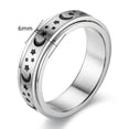 thumbnail image 3 of Anxiety Fidget Spinner Rings for Men Women Moon Star 14K Yellow Gold Spinning Rotate Ring Punk Cool Anti Stress Jewelry, 3 of 8