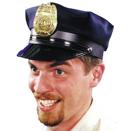 Morris Costumes Mens Police Hat Navy 1 Size Halloween