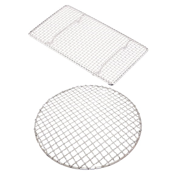 Shisuyan 2Pcs BBQ Supply for Friends Who Like BBQ Stainless Steel Versatile Use
