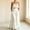 White, variant on Women 2 Piece Solid Vacation Matching Outfit Set, Spaghetti Strap Smocked Tube Top High Waist Tiered Maxi Flowy Skirt with Pockets Summer Beach Casual Tracksuit Army Green XL(XL)