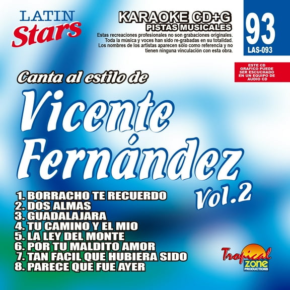 Karaoke Latin Stars 093 Vicente Fernandez Vol. 2