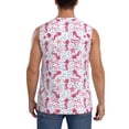 thumbnail image 4 of Lsque Seahorse and Starfish Print Men's Cotton Blend Sleeveless Muscle Shirts (S-3XL)- Moisture Wicking, Odor Protection, UPF 30+,Medium, 4 of 8