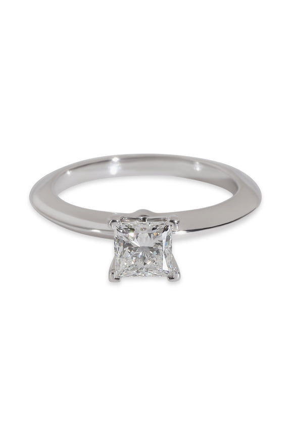 Pre-Owned Platinum Tiffany & Co. Princess Cut Solitaire Engagement Ring, .57 Ct. H VS1