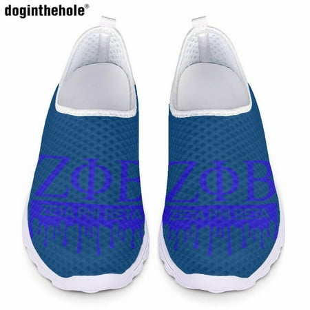 

Zeta Phi Beta Sorority Summer Casual Shoes for Women Fashion New Flat Sneakers Breathable Comfor Nursing Mesh Shoes