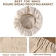 thumbnail image 4 of Xiying - Forro para Cesta de Fermentación de Pan de Ratán Natural - Funda de Banneton de Lino y Algodón Sin Tratar para Hornear Masa Madre, Dar Forma a La Masa y Facilitar Su Liberación, 4 of 5
