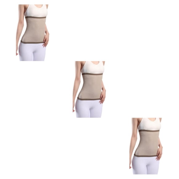 Vogacara Manténgase cómodo y apoyado Cintura elástica Soporte para la espalda para dolores y dolores Banda calentadora de cintura camel XL Type1 NO1