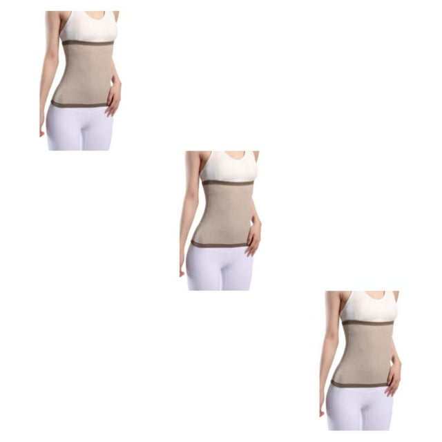 Vogacara Manténgase cómodo y apoyado Cintura elástica Soporte para la espalda para dolores y dolores Banda calentadora de cintura camel XL Type1 NO1