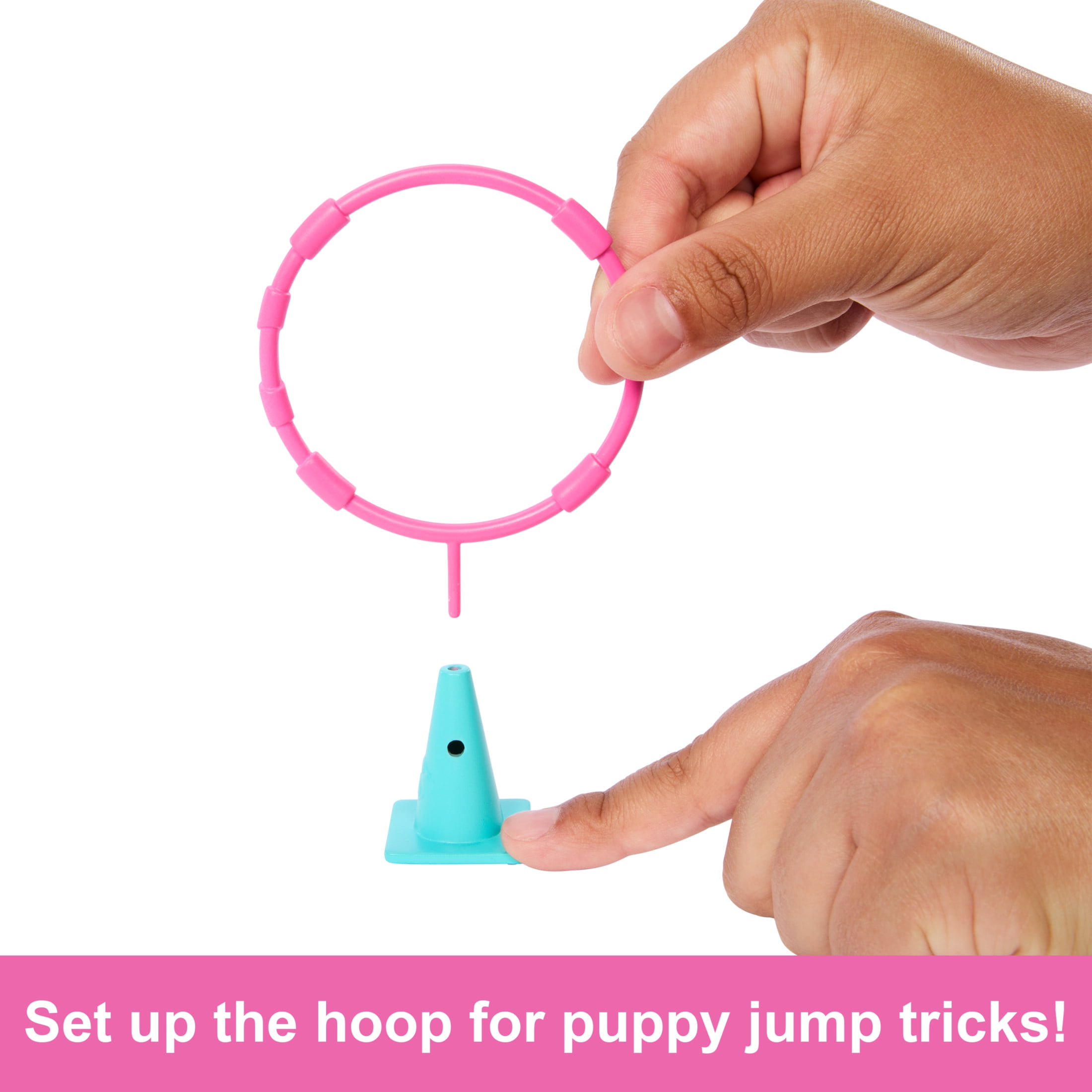 Barbie and Stacie to The Rescue Puppy Playground Playset with Doll, 3 Pet Dog Figures, Multicolor