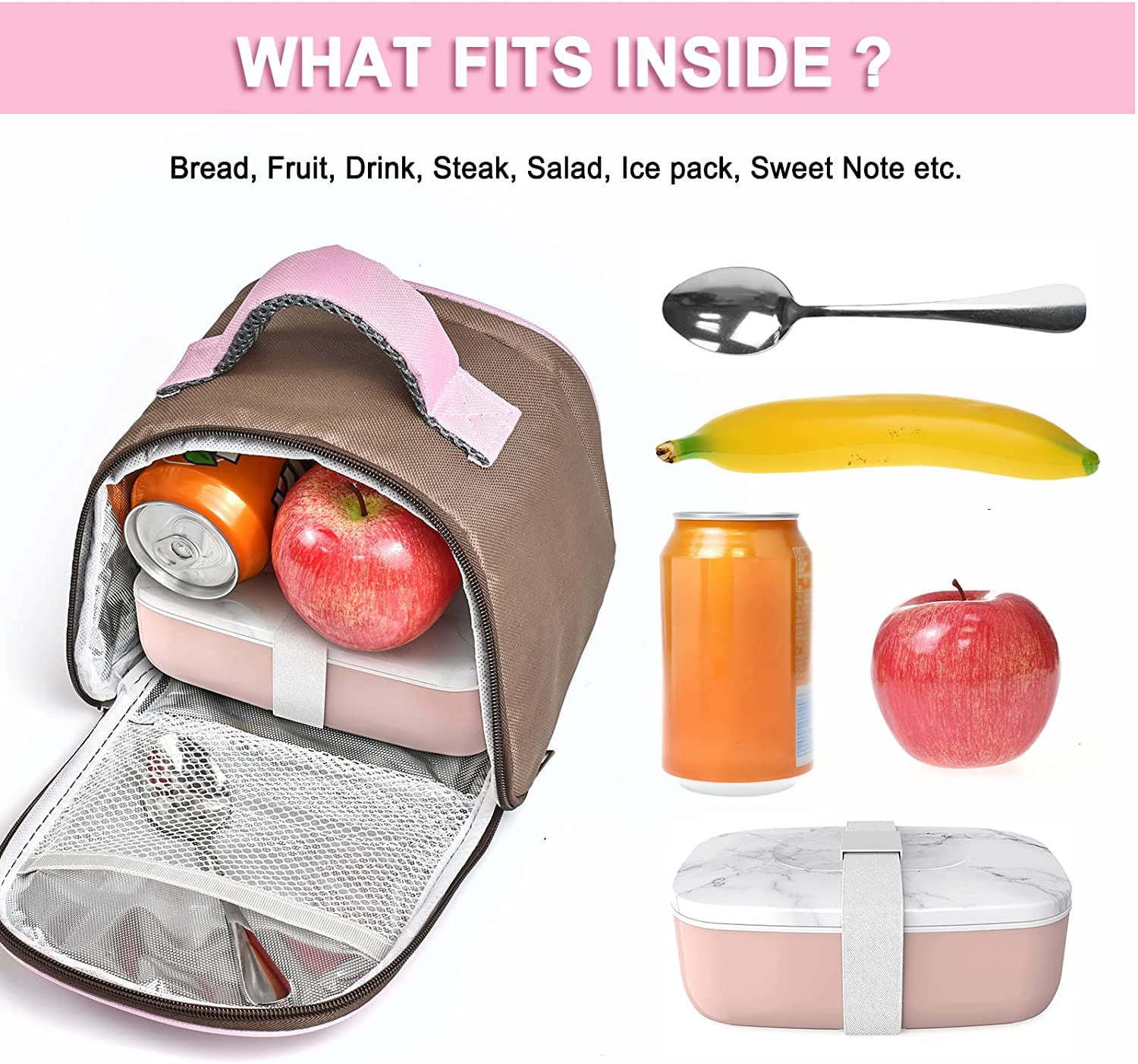 IWNTWY Lunch Bag Insulated Lunch Box for Kids - Small Cartoon Tote Bag Mini  Cooler Thermal Meal Lunch Bags for School Outdoor Travel, Reusable Lunch