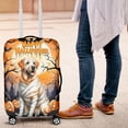 thumbnail image 4 of Mummy Labrador Retriever Happy Halloween with Pumpkins Bats Spooky Fun Travel Luggage Cover Lab Dog Lover Gifts Suitcase Dust Protective Decor - 00019, 4 of 5
